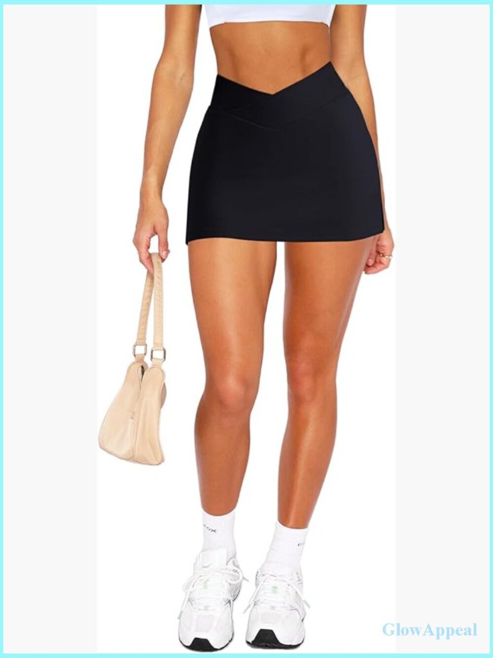 High Waisted Golf Skort Tennis Skirt for Women Bodycon Mini Skirt with Shorts